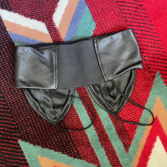 Pebbled Leather Bralette-style Top - Picture 5 of 6